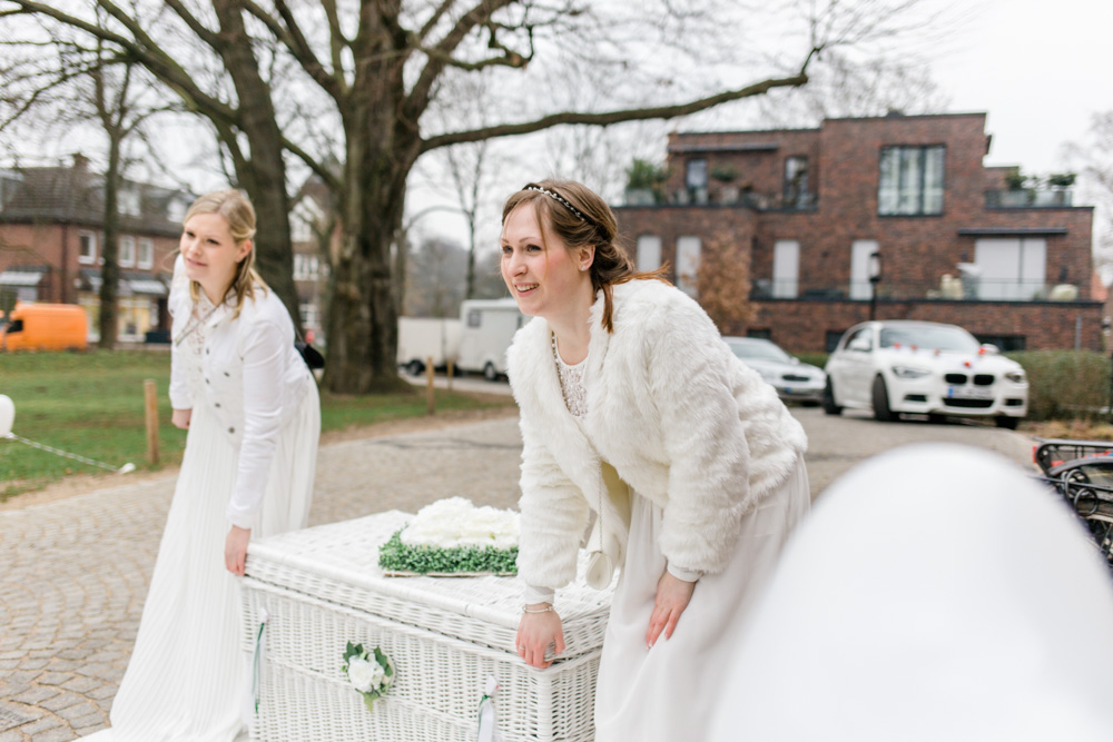Hochzeit im Standesamt Wandsbek und Ohlendorffsche Villa in Volksdorf